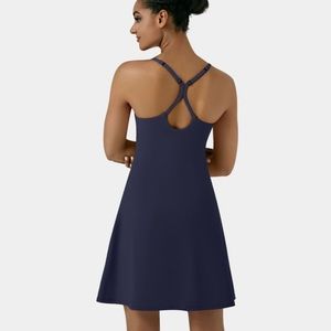 Halara Backless Dress-Euphoria Air-Longer Dress & Adjustable Straps Size XL